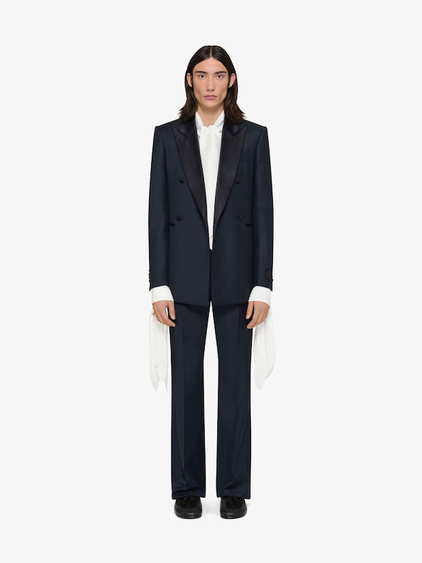 Givenchy Slim fit suit-jacket in wool with satin collar