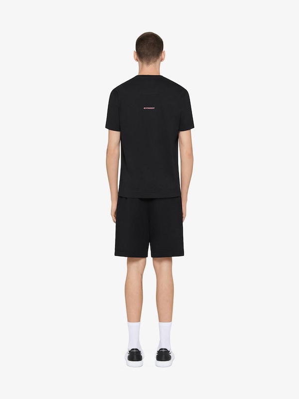 Givenchy Slim Fit T-shirt In Cotton With 4G Embroidery