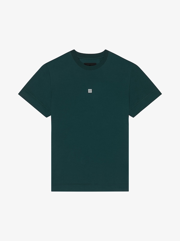 Givenchy Slim Fit T-shirt In Cotton With 4G Embroidery