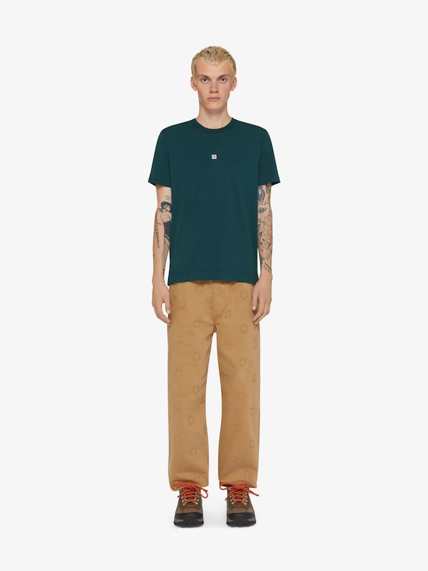 Givenchy Slim fit t-shirt in cotton with 4G embroidery