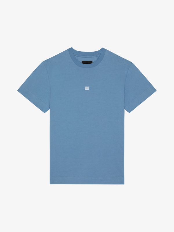 Givenchy Slim Fit T-shirt In Cotton With 4G Embroidery
