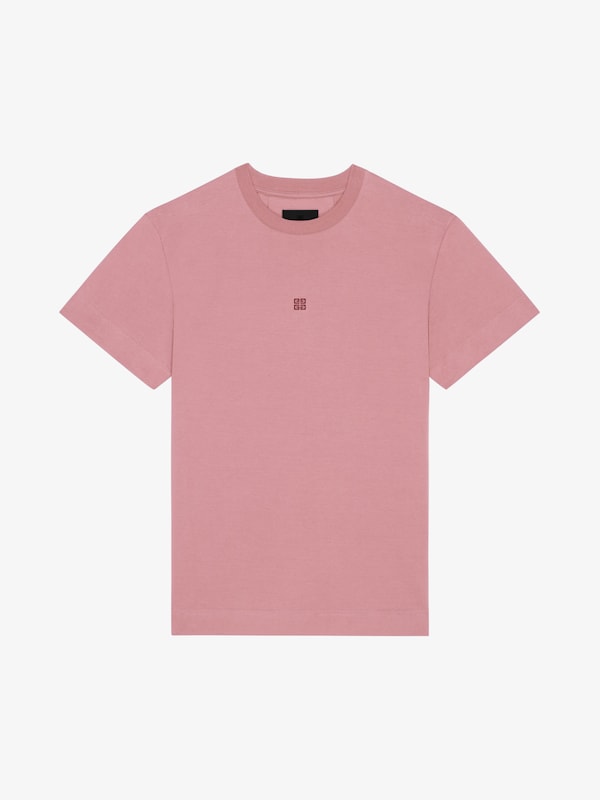 Givenchy Slim Fit T-shirt In Cotton With 4G Embroidery