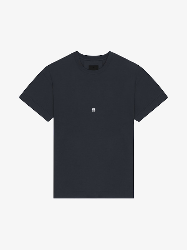 Givenchy Slim Fit T-shirt In Cotton With 4G Embroidery