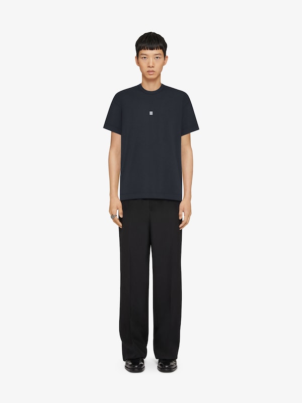Givenchy Slim fit t-shirt in cotton with 4G embroidery