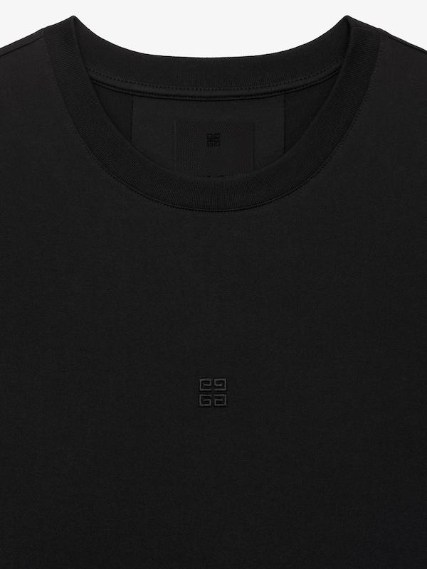 Givenchy Slim Fit T-shirt In Cotton With 4G Embroidery