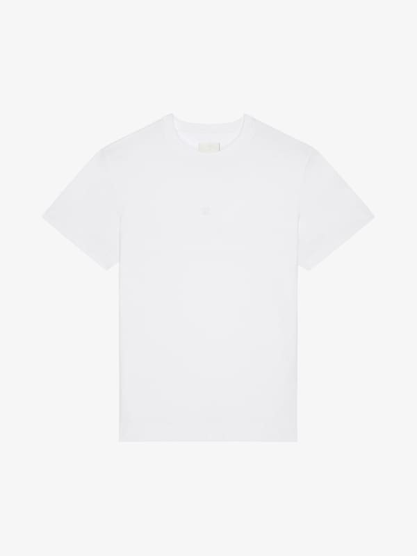 Givenchy Slim fit t-shirt in cotton with 4G embroidery