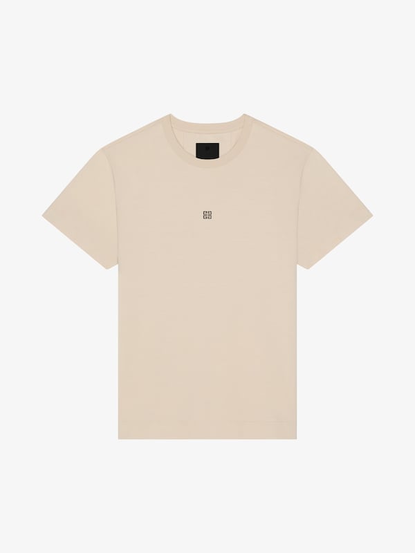 Givenchy Slim Fit T-shirt In Cotton With 4G Embroidery