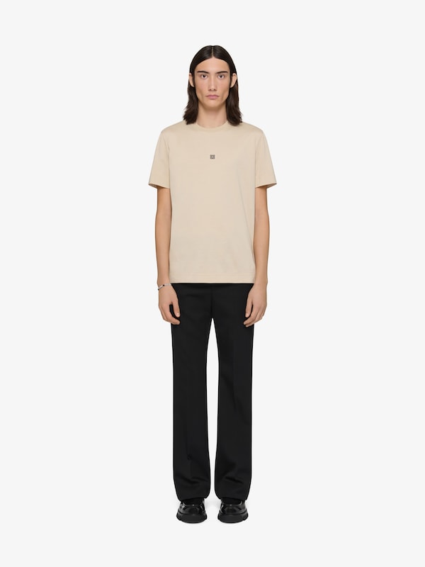 Givenchy Slim fit t-shirt in cotton with 4G embroidery