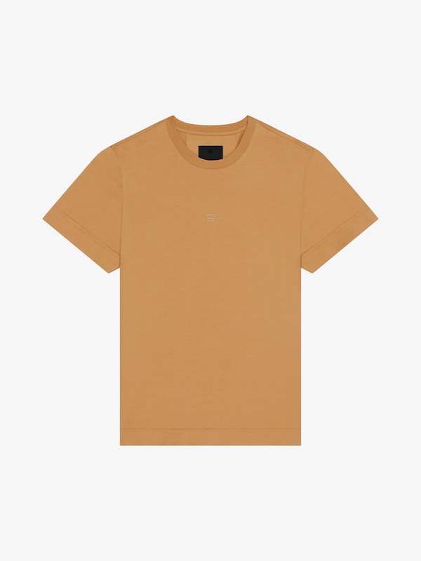 Givenchy Slim Fit T-shirt In Cotton With 4G Embroidery