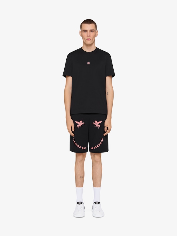 Givenchy Slim fit t-shirt in cotton with 4G embroidery