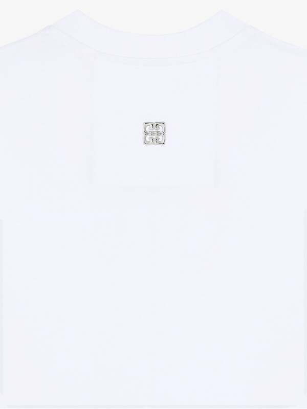 Givenchy Slim Fit T-shirt In Cotton With Crystals Snake