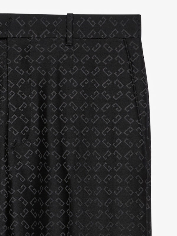 Givenchy Slim Fit Tailored Pants In Monogram 72 Jacquard