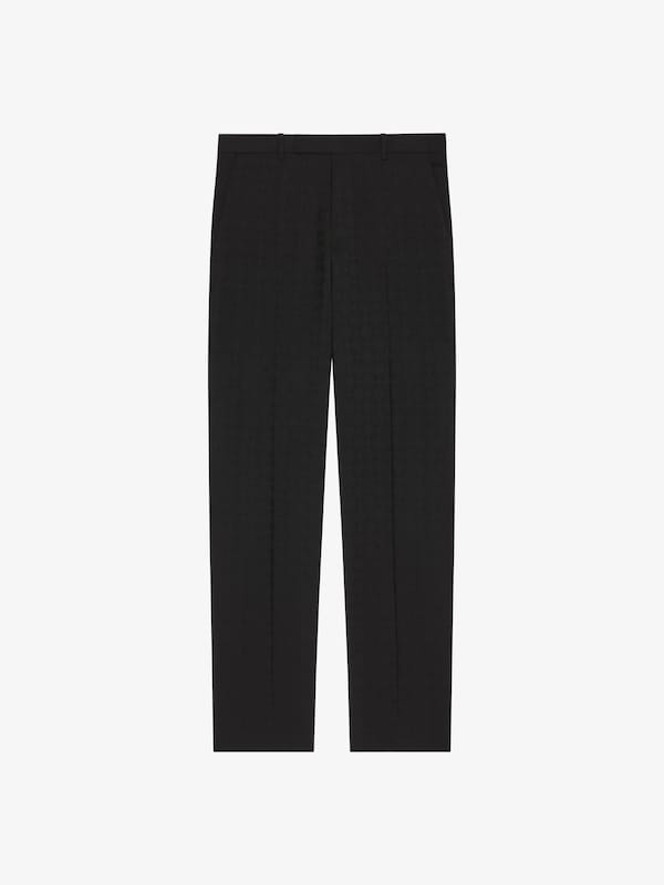 Givenchy Slim Fit Tailored Pants In Monogram 72 Jacquard