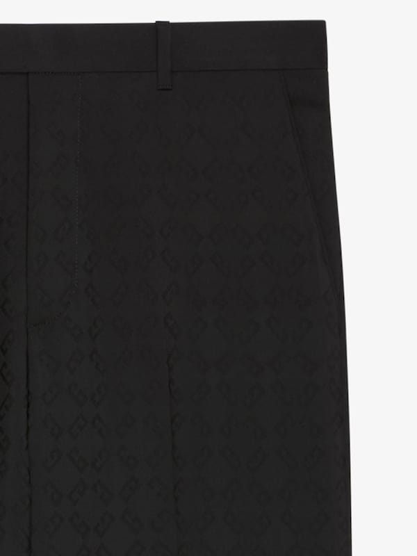 Givenchy Slim Fit Tailored Pants In Monogram 72 Jacquard