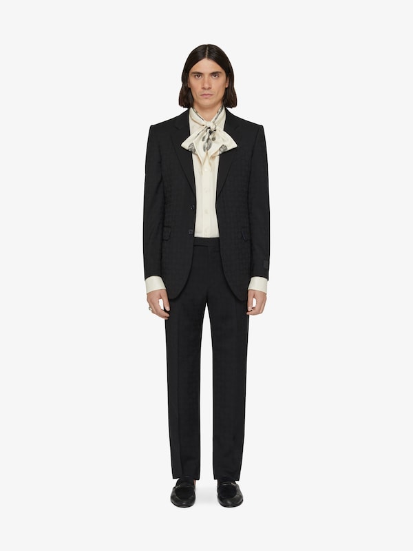 Givenchy Slim fit tailored pants in monogram 72 jacquard