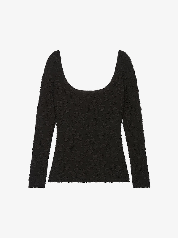 Givenchy Slim Fit Top In Jersey With Floral Pattern