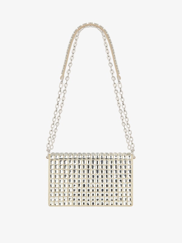 Givenchy Small 4G Bag In Satin With Strass And Chain