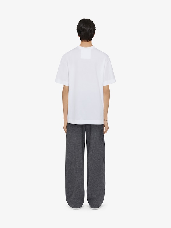 Givenchy T-shirt In Cotton With GIVENCHY Gros Grain