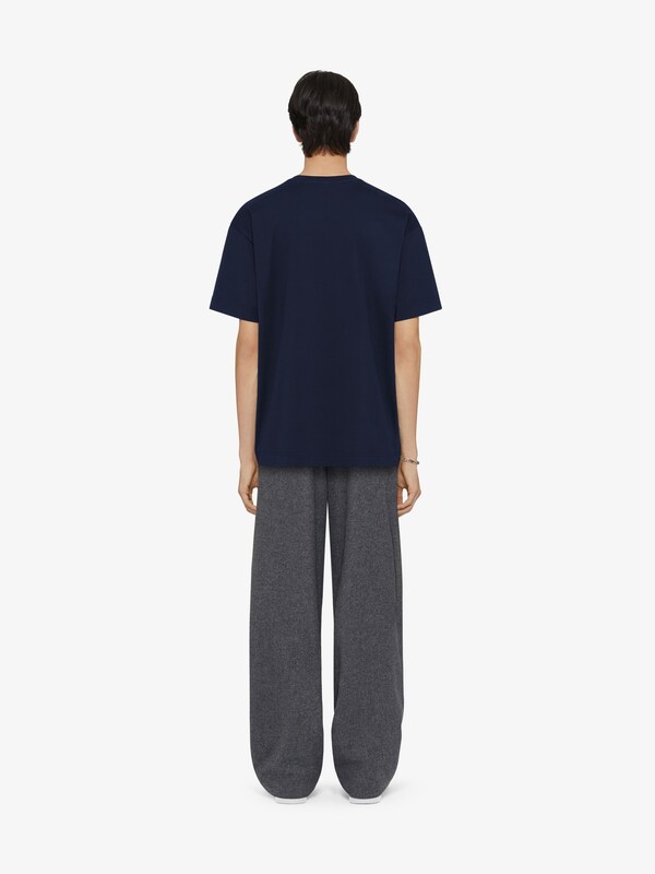 Givenchy T-shirt In Cotton With GIVENCHY Gros Grain