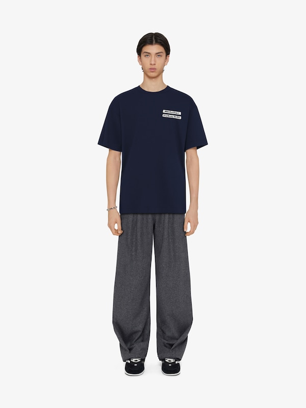 Givenchy T-shirt in cotton with GIVENCHY gros grain