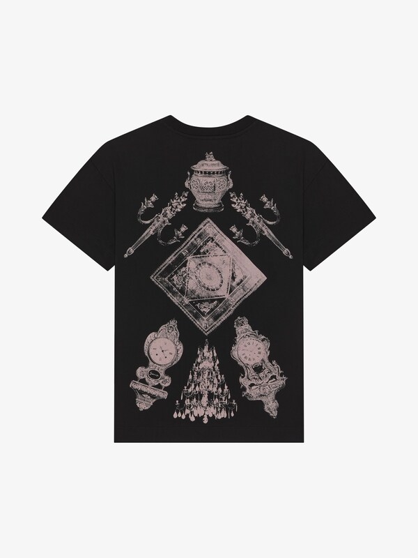 Givenchy T-shirt In Cotton With Hubert Objects Print