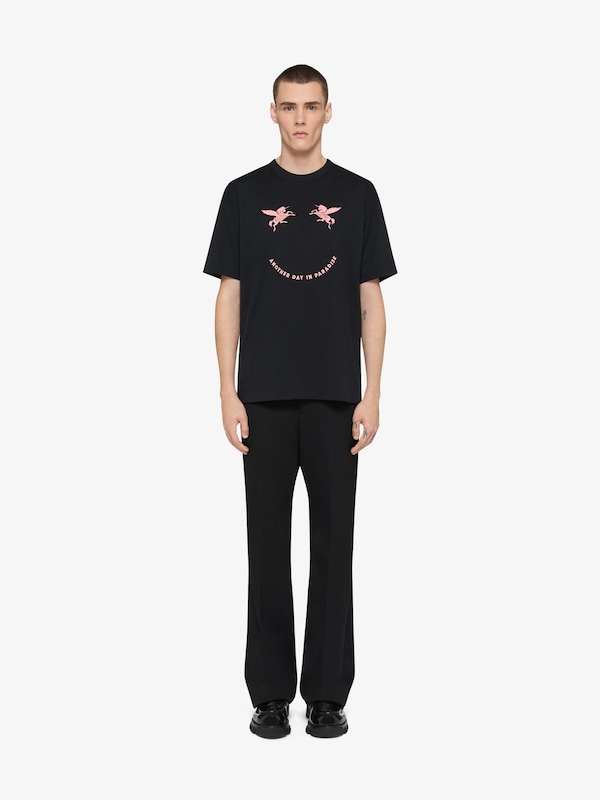 Givenchy T-shirt in cotton with unicorns embroidery