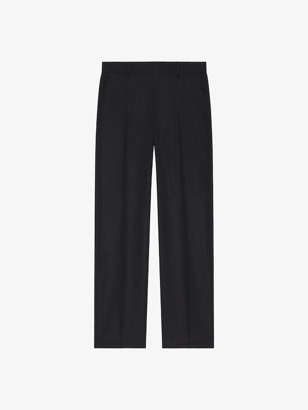 Givenchy Tailored pants in wool and lurex with rhinestones