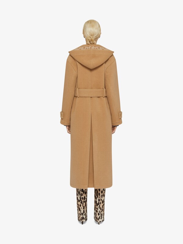 Givenchy Trench-coat In Double Face Wool With Removable Hood