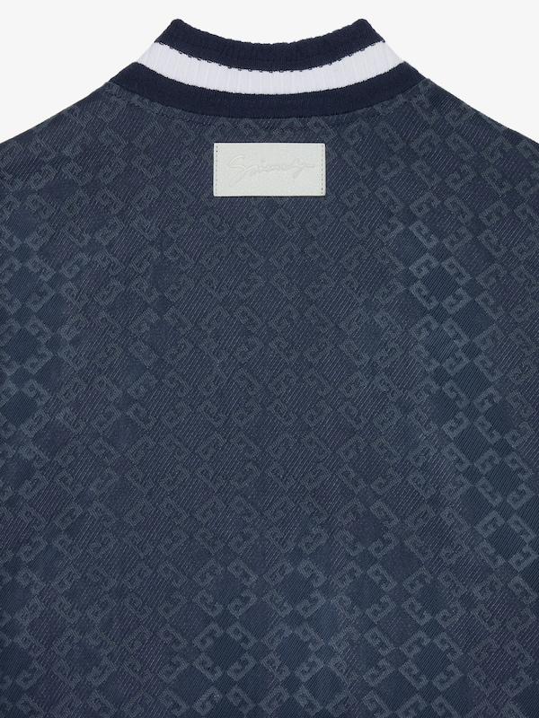 Givenchy Varsity Jacket In Monogram 72 Denim And Leather