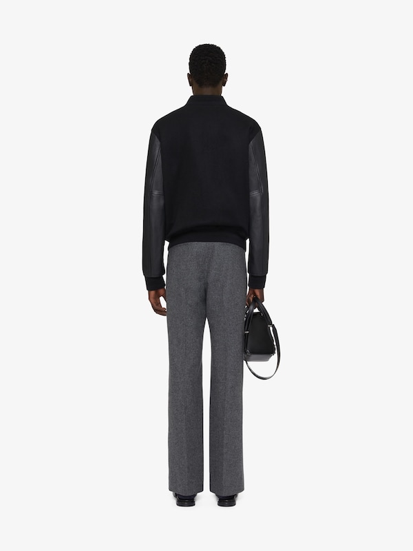 Givenchy Varsity Jacket In Wool And Leather With 4G Detail