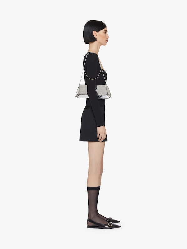 Givenchy Voyou Clutch Bag In Crocodile Effect Leather