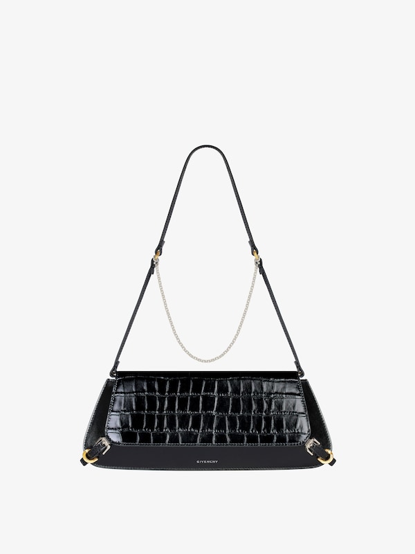 Givenchy Voyou Clutch bag in crocodile effect leather