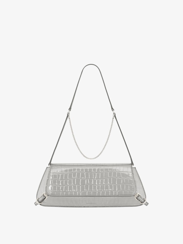 Givenchy Voyou Clutch bag in crocodile effect leather
