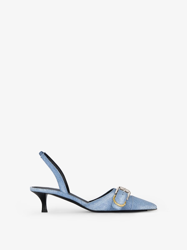 Givenchy Voyou escarpins slingbacks in washed denim