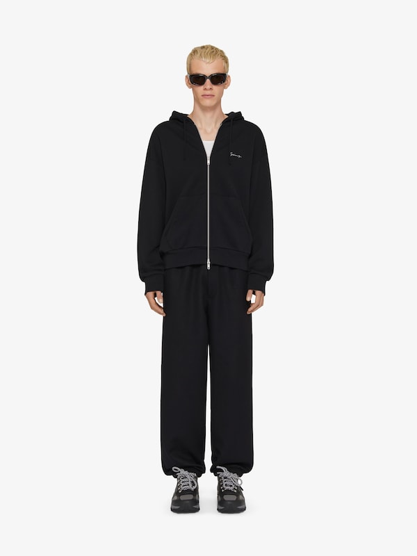 Givenchy Zipped hoodie in fleece with Hubert objects print