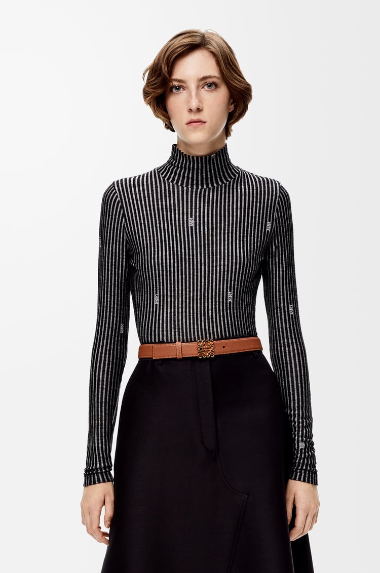 Loewe Anagram Belt In Pebble Grain Calfskin 1 Colours