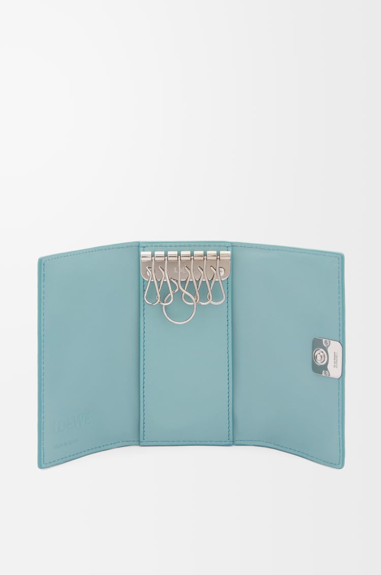 Loewe Anagram Key Case In Pebble Grained Calfskin 5 Colours