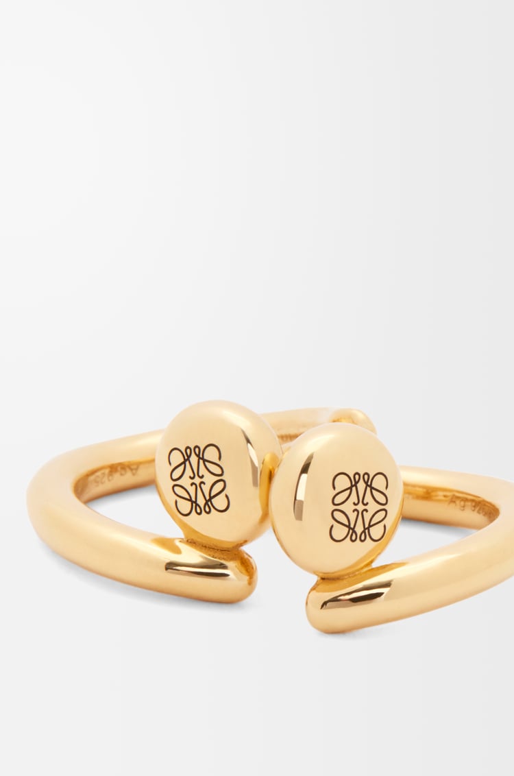 Loewe Anagram Pebble Mini Hoop Earrings In Sterling Silver 1 Colours