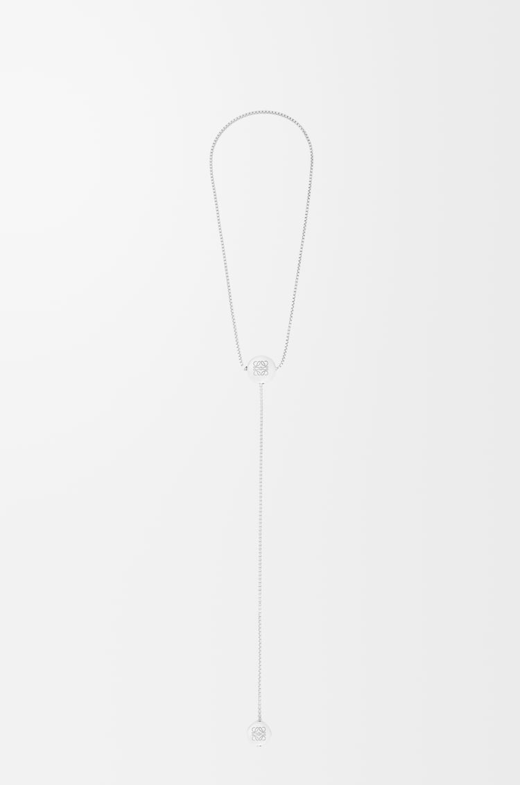 Loewe Anagram Pebble necklace in sterling silver 1 Colours