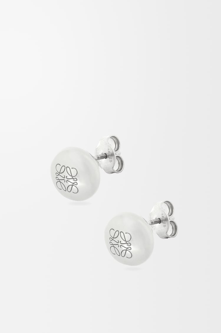 Loewe Anagram Pebble stud earrings in sterling silver 1 Colours