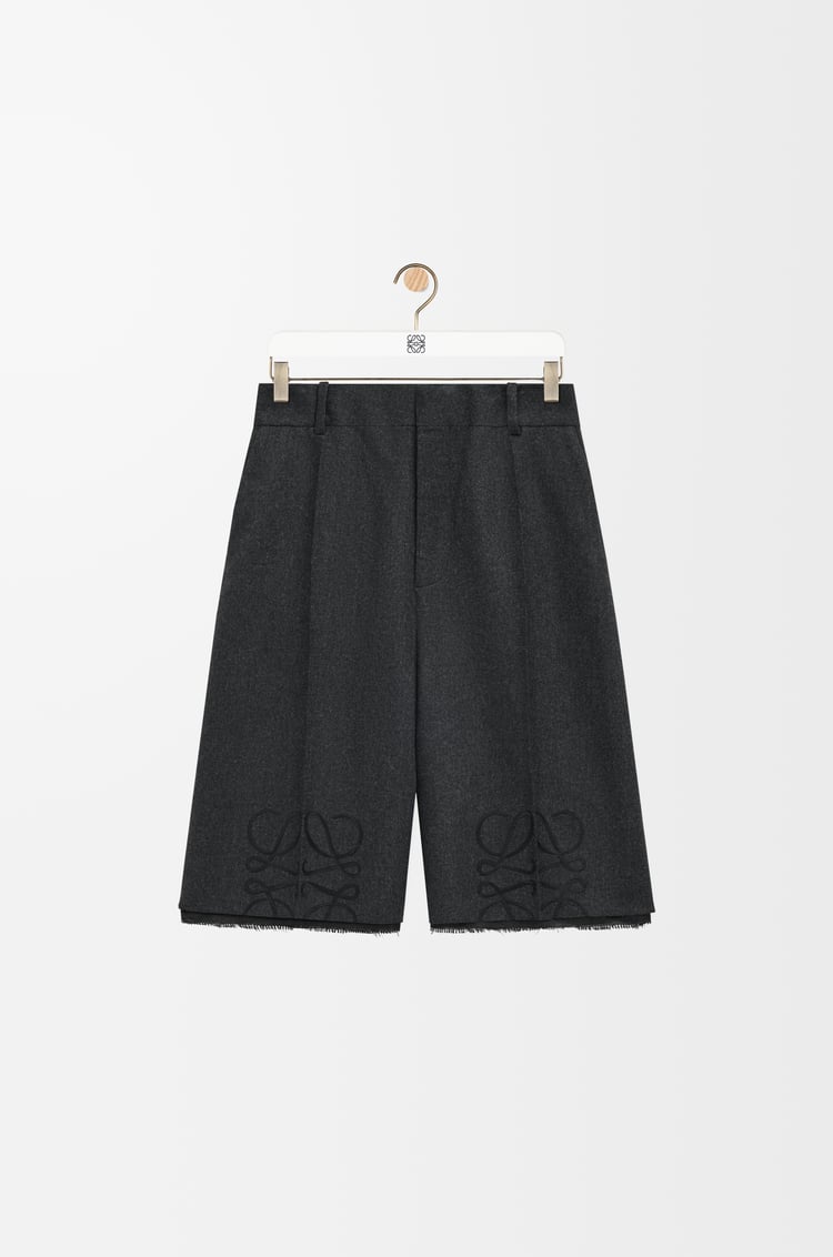 Loewe Anagram shorts in wool and cashmere 1 Colours
