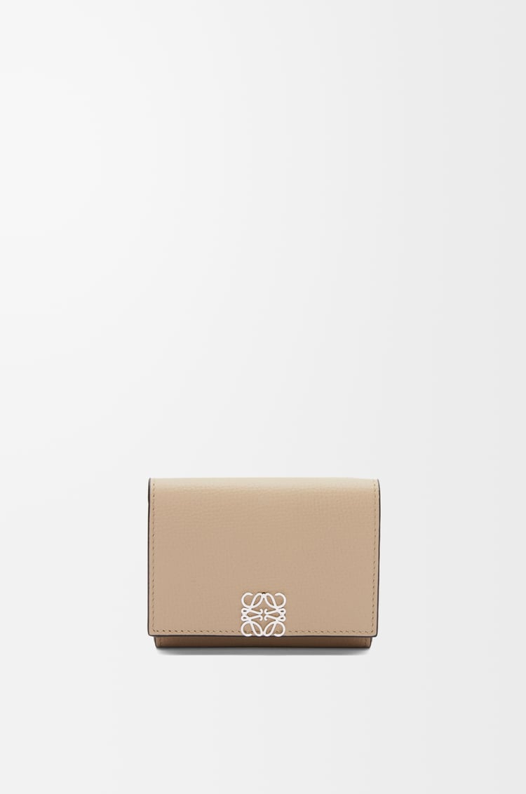 Loewe Anagram trifold wallet in pebble grained calfskin 5 Colours