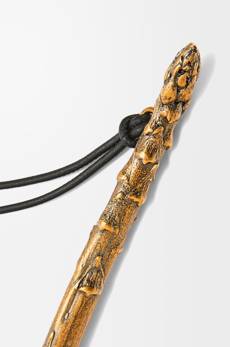 Loewe Asparagus Pendant In Calfskin And Brass 1 Colours