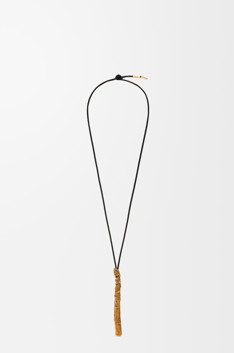Loewe Asparagus pendant in calfskin and brass 1 Colours