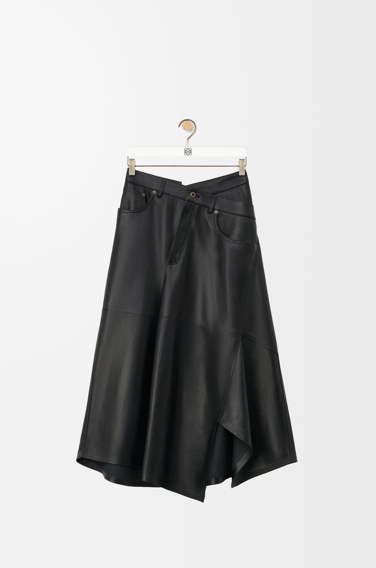Loewe Asymmetric skirt in satin nappa lambskin 1 Colours