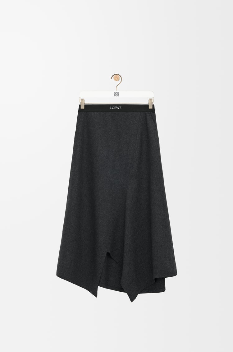 Loewe Asymmetric skirt in wool and cashmere 1 Colours