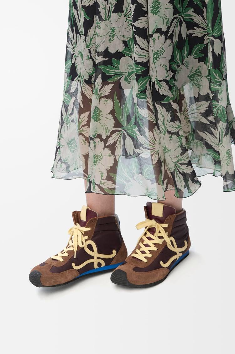 Loewe Ballet Runner 2.0 High-top In Nylon And Calfskin 1 Colours