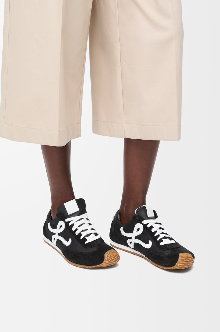 Loewe Ballet Runner 2.0 In Nylon And Calfskin 2 Colours