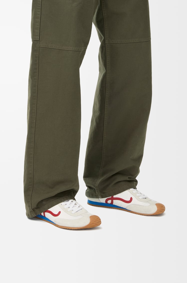 Loewe Ballet Runner 2.0 In Nylon And Calfskin 4 Colours