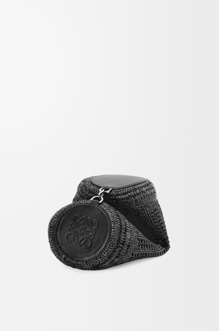 Loewe Bracelet Pouch In Raffia And Calfskin 1 Colours